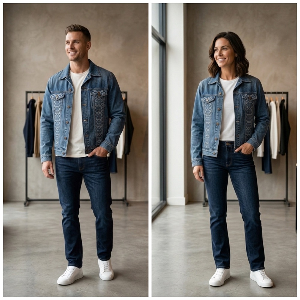 Coach Oversized Signature Denim Jacket